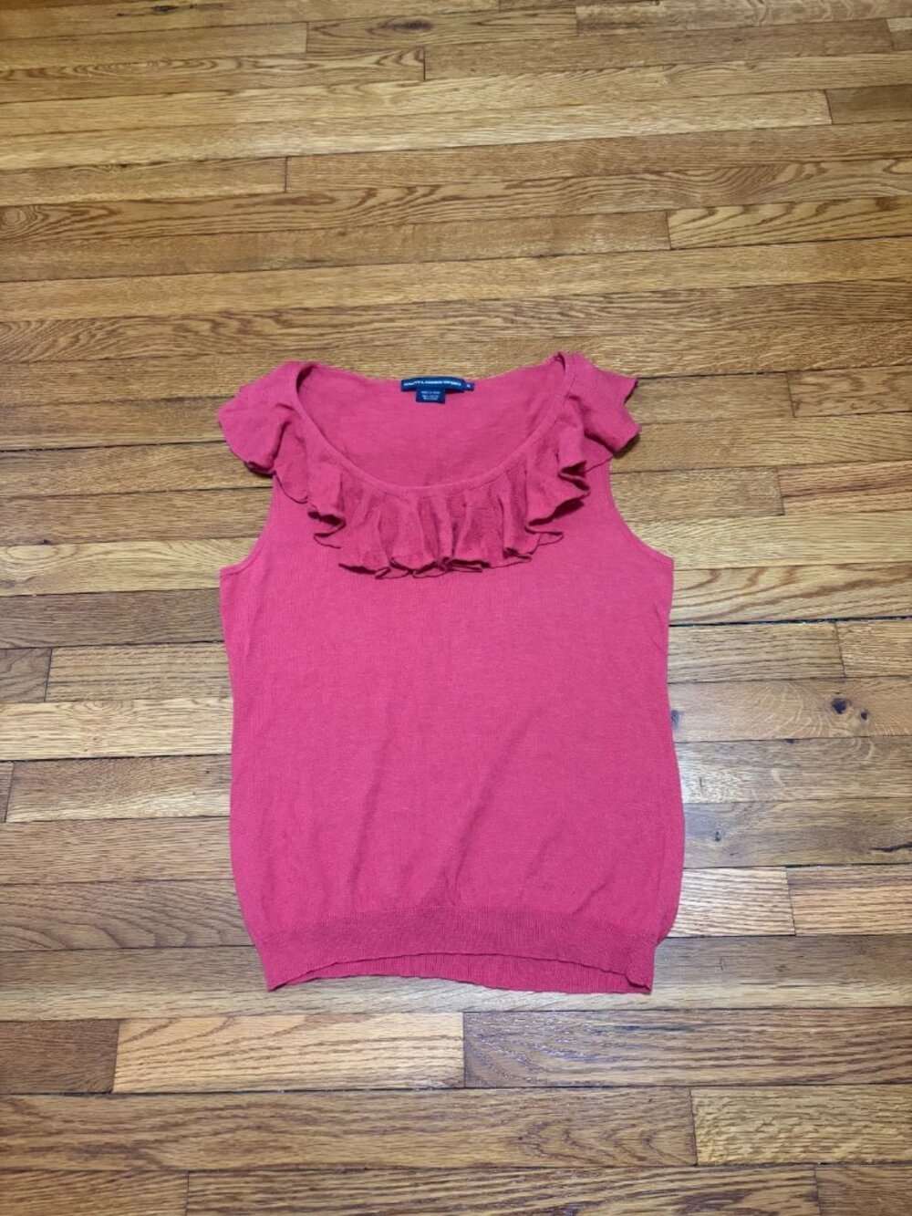 Ralph Lauren Sport Womens Sweater Vest Size XL Pink Linen Cotton Sleeveless Knit